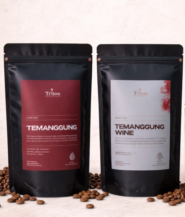 Kemasan biji kopi Triton